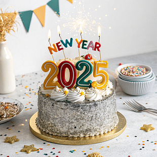 New Year Cake 2025 Chocolate