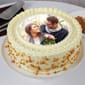 Round Nuts Photo Cake