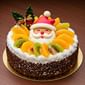 Christmas Cake With Fruit Toppings