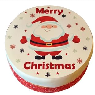 Merry Christmas Photo Cake