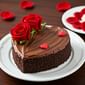 Red Rose Chocolate Cake
