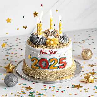 Happy New Year Cake 2025