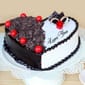 Heart Shape Black Forest Cake