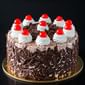Black Forest Cake Rounded With Cherries