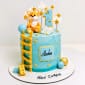 Teddy On Cloud Theme Cake
