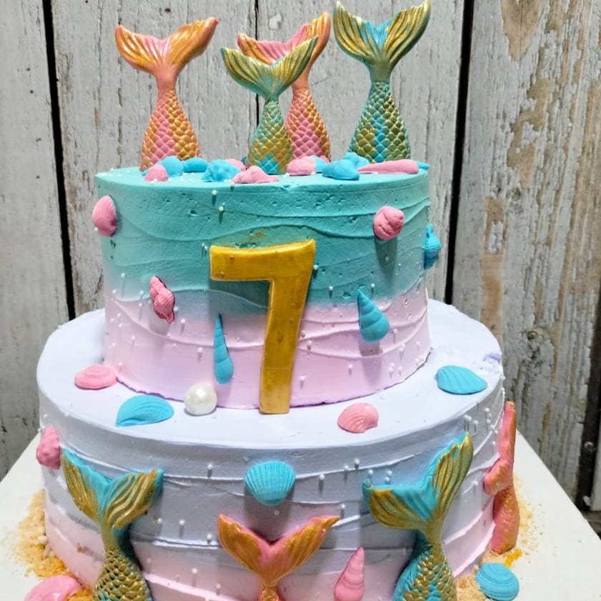 Mango Mermaid Cake