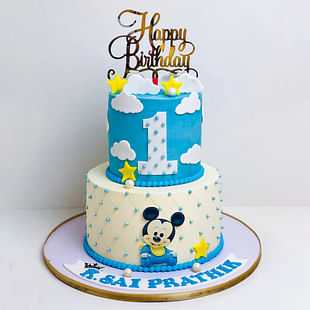 Duplicate 1 Baby Micky Two Tier Cake