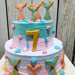 Mango Mermaid Cake