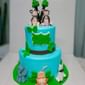 White Forest Wild Animals Semi Fondant Cake